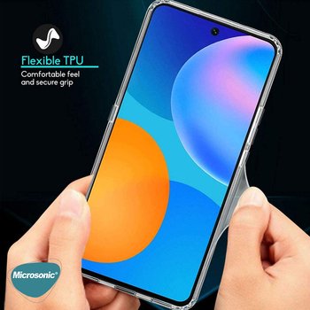 Microsonic Huawei P Smart 2021 Kılıf Transparent Soft Beyaz