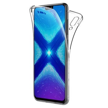 Microsonic Huawei Honor 8X Kılıf Komple Gövde Koruyucu Silikon Şeffaf