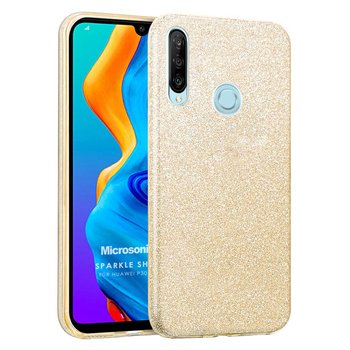 Microsonic Huawei P30 Lite Kılıf Sparkle Shiny Gold