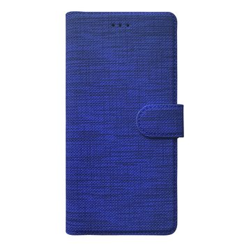 Microsonic Samsung Galaxy A22 4G Kılıf Fabric Book Wallet Lacivert