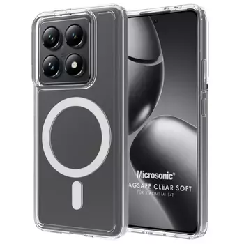 Microsonic Xiaomi Mi 14T Kılıf MagSafe Clear Sararmaz Şeffaf