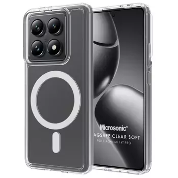 Microsonic Xiaomi Mi 14T Pro Kılıf MagSafe Clear Sararmaz Şeffaf