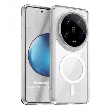 Microsonic Xiaomi Mi 14 Ultra Kılıf MagSafe Clear Sararmaz Şeffaf