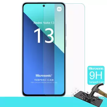 Microsonic Xiaomi Redmi Note 13 4G Tempered Glass Cam Ekran Koruyucu