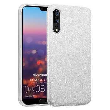 Microsonic Huawei P20 Kılıf Sparkle Shiny Gümüş