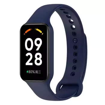 Microsonic Xiaomi Redmi Smart Band 2 Kordon, Silicone Sport Band Lacivert