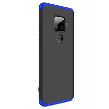 Microsonic Huawei Mate 30 Lite Kılıf Double Dip 360 Protective AYS Siyah - Mavi