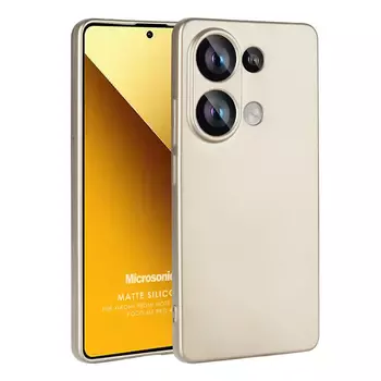 Microsonic Matte Silicone Xiaomi Redmi Note 13 4G Kılıf Gold