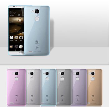 Microsonic Huawei Ascend Mate 7 Kılıf Transparent Soft Pembe