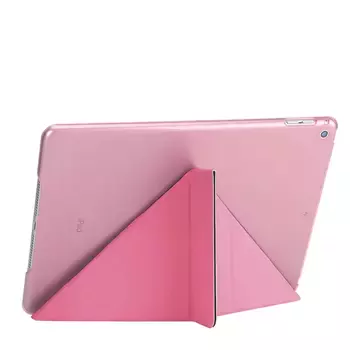 Microsonic Apple iPad 10.2'' 9. Nesil (A2602-A2604-A2603-A2605) Folding Origami Design Kılıf Pembe