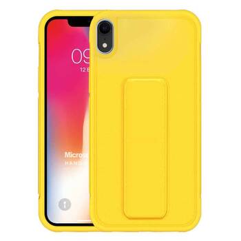 Microsonic Apple iPhone XR Kılıf Hand Strap Sarı