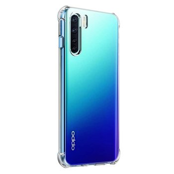 Microsonic Oppo A91 Pro Kılıf Anti Shock Silikon Şeffaf