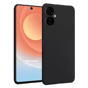 Microsonic TECNO Camon 19 Neo Kılıf Matte Silicone Siyah