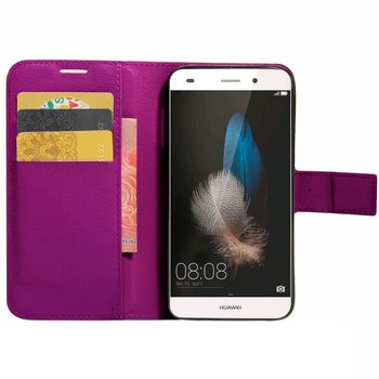 CaseUp Huawei Ascend P8 Lite Cüzdanlı Suni Deri Kılıf Mor