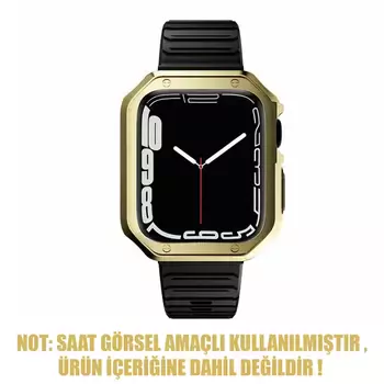 Microsonic Apple Watch Ultra Kordon Fullbody Quadra Resist Siyah Gold