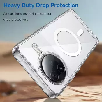 Microsonic Xiaomi Poco F7 Pro Kılıf MagSafe Clear Sararmaz Şeffaf