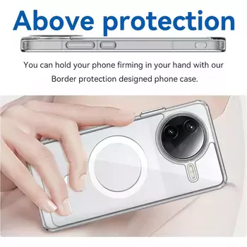 Microsonic Xiaomi Poco F7 Pro Kılıf MagSafe Clear Sararmaz Şeffaf