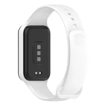 Microsonic Xiaomi Redmi Smart Band 2 Kordon, Silicone Sport Band Beyaz