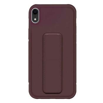 Microsonic Apple iPhone XR Kılıf Hand Strap Mor