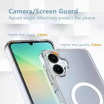 Microsonic Samsung Galaxy A06 Kılıf MagSafe Clear Sararmaz Şeffaf