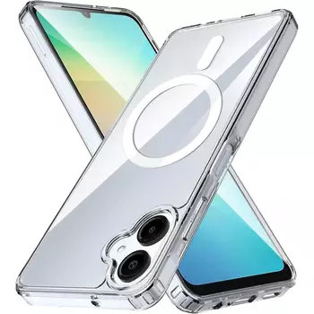 Microsonic Samsung Galaxy A06 Kılıf MagSafe Clear Sararmaz Şeffaf