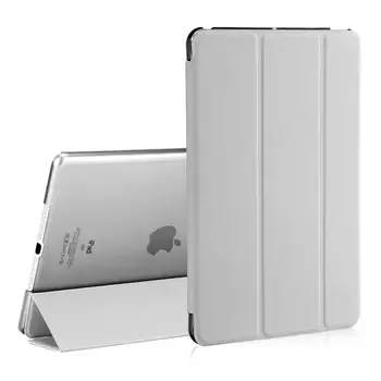 Microsonic Apple iPad 9.7 2018 (A1893-A1954) Smart Case ve arka Kılıf Gümüş