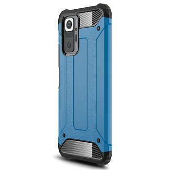 Microsonic Xiaomi Redmi Note 10 Pro Kılıf Rugged Armor Mavi