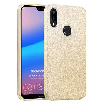 Microsonic Huawei P20 Lite Kılıf Sparkle Shiny Gold