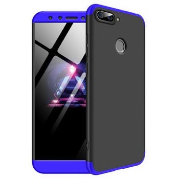 Microsonic Huawei Honor 9 Lite Kılıf Double Dip 360 Protective AYS Siyah - Mavi