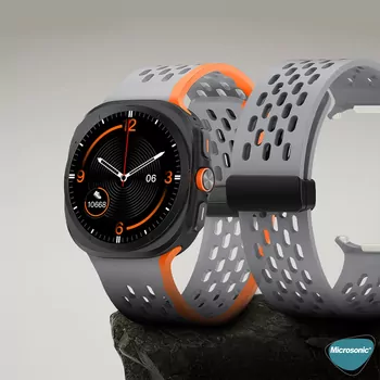 Microsonic Samsung Galaxy Watch Ultra 2025 Kordon Orbit Oceanic Gri