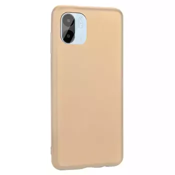 Microsonic Xiaomi Redmi A1 Kılıf Matte Silicone Gold