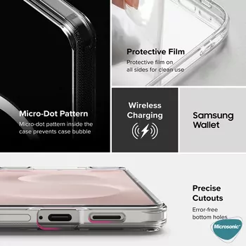 Microsonic Samsung Galaxy A36 Kılıf MagSafe Clear Sararmaz Şeffaf