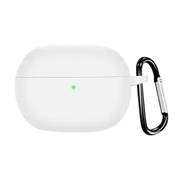 Microsonic Xiaomi Redmi Buds 6 Pro Kılıf Askılı Mat Silikon Beyaz