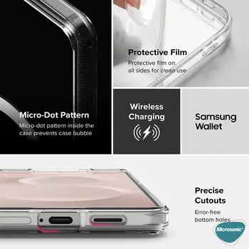 Microsonic Samsung Galaxy A17 Kılıf MagSafe Clear Sararmaz Şeffaf