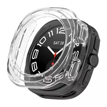 Microsonic Samsung Galaxy Watch Ultra 2025 Kılıf 360 Full Round Soft Silicone Şeffaf