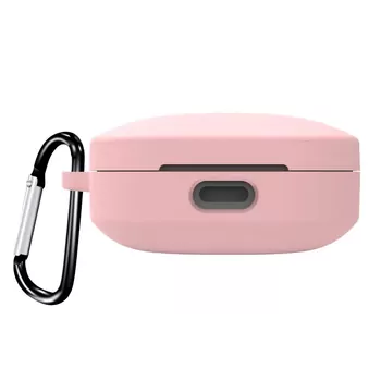Microsonic Xiaomi Redmi Buds 6 Kılıf Askılı Mat Silikon Pembe