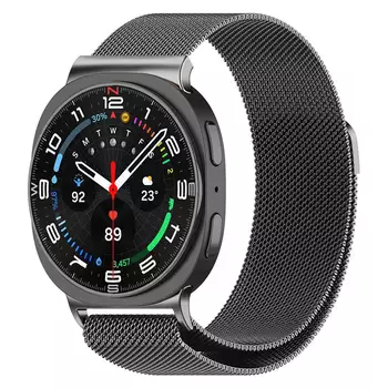 Microsonic Samsung Galaxy Watch 8 Classic 46mm Milanese Loop Kordon Siyah