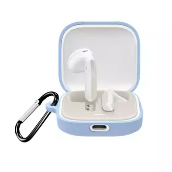 Microsonic Xiaomi Redmi Buds 6 Kılıf Askılı Mat Silikon Mavi