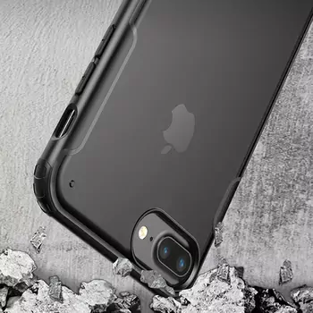 Microsonic Apple iPhone 8 Plus Kılıf Frosted Frame Kırmızı