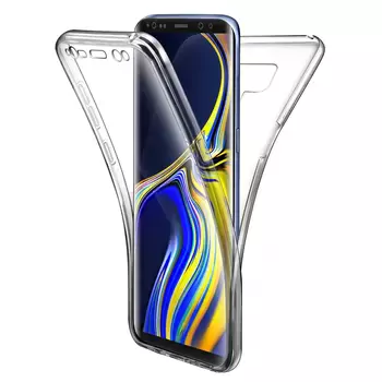 Microsonic Samsung Galaxy Note 9 Kılıf 6 tarafı tam full koruma 360 Clear Soft Şeffaf