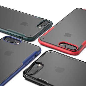 Microsonic Apple iPhone 8 Plus Kılıf Frosted Frame Yeşil