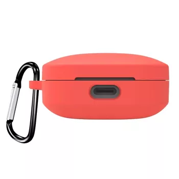 Microsonic Xiaomi Redmi Buds 6 Kılıf Askılı Mat Silikon Kırmızı