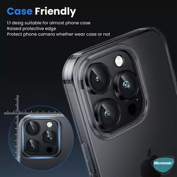 Microsonic TECNO Spark 30 5G Tekli Kamera Lens Koruma Camı Siyah