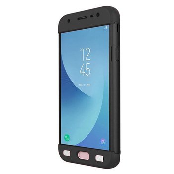 Microsonic Samsung Galaxy J7 Pro Kılıf Double Dip 360 Protective AYS Siyah