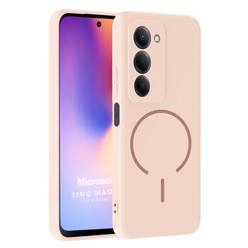 Microsonic Xiaomi Redmi 15 Kılıf Zeno MagSafe Rose Gold