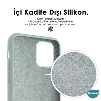 Microsonic Apple iPhone 14 Pro Max Kılıf Liquid Lansman Silikon Turuncu