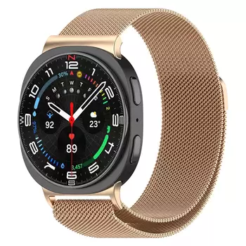 Microsonic Samsung Galaxy Watch 8 44mm Milanese Loop Kordon Rose Gold