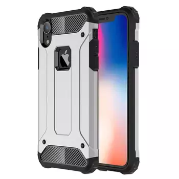 Microsonic Apple iPhone XR (6.1'') Kılıf Rugged Armor Gümüş