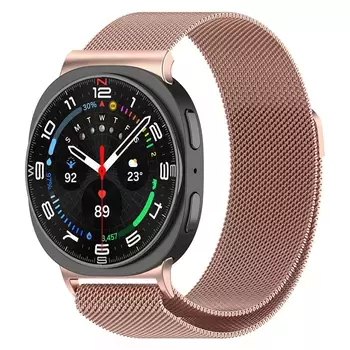 Microsonic Samsung Galaxy Watch 8 44mm Milanese Loop Kordon Pembe