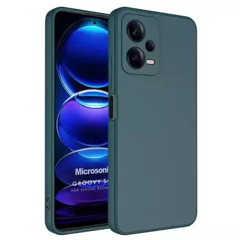 Microsonic Xiaomi Redmi Note 12 Kılıf Groovy Soft Koyu Yeşil